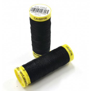 Leinenzwirn 50 m - schwarz 7202