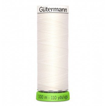 Nähgarn rPET 100 m - creme 111