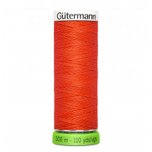 Nähgarn rPET 100 m - Mandarin red 155