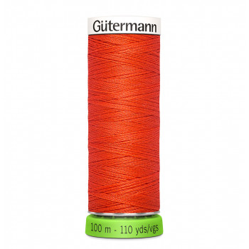 Nähgarn rPET 100 m - Mandarin red 155