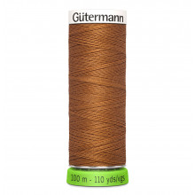 Nähgarn rPET 100 m - lederbraun 448