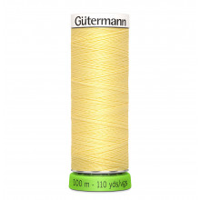 Nähgarn rPET 100 m - yellow cream 578