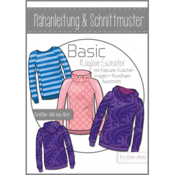 Schnittmuster Kibadoo Basic-Raglan-Sweater Kinder