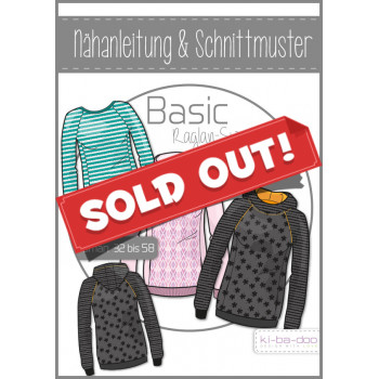 Schnittmuster Kibadoo Basic-Raglan-Sweater Damen