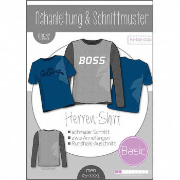 Schnittmuster Kibadoo Basic-Herrenshirt