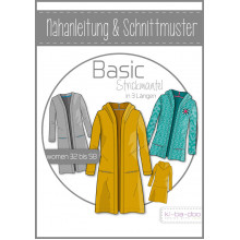 Schnittmuster Kibadoo Basic-Strickmantel Damen