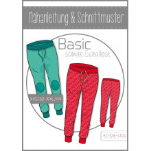 Schnittmuster Kibadoo Basic-Sweathose Damen