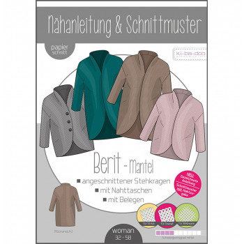 Schnittmuster Kibadoo Damen-Mantel Berit