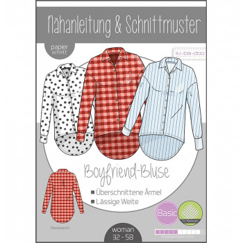 Schnittmuster Kibadoo Boyfriend-Bluse Damen
