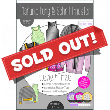 Schnittmuster Kibadoo Top/Cardigan Lene + Fee