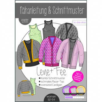 Schnittmuster Kibadoo Top/Cardigan Lene + Fee