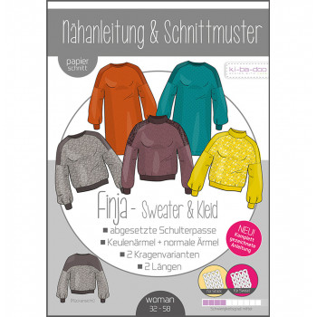 Schnittmuster Kibadoo Damen-Sweater Finja