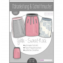Schnittmuster Kibadoo Sweat-Jogging-Rock Gilda