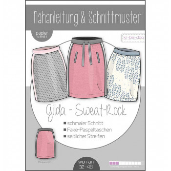 Schnittmuster Kibadoo Sweat-Jogging-Rock Gilda