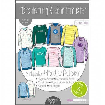 Schnittmuster Kibadoo Mix&Match Sweater/Hoodie Kinder