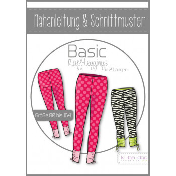 Schnittmuster Kibadoo Basic-Raffleggings Kinder