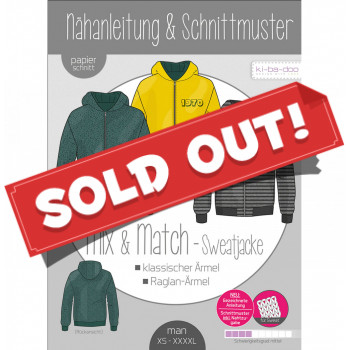 Schnittmuster Kibadoo Mix&Match Sweatjacke Herren