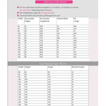 Schnittmuster Kibadoo Mix&Match Sweatjacke Kinder