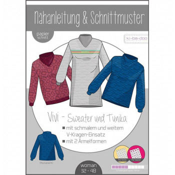 Schnittmuster Kibadoo Damen-Sweater Vivi