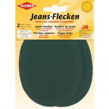 Jeans-Flecken grün