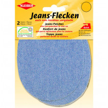 Jeans-Flecken hellblau