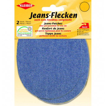 Jeans-Flecken mittelblau