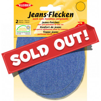 Jeans-Flecken mittelblau