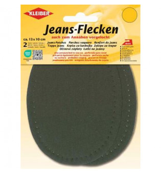 Jeans-Flecken oliv