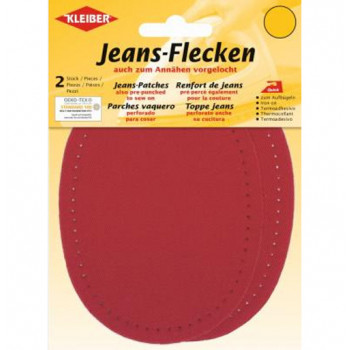 Jeans-Flecken rot