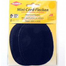 Cord-Flecken blau