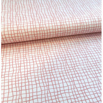 Canvas Monstera Grid canyon clay
