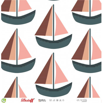 Popeline Große Boote rose