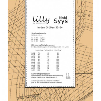 Schnittmuster Kleid Syys
