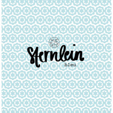Popeline Sternlein bleu