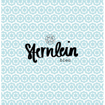 Popeline Sternlein bleu