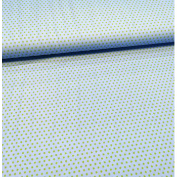 Reststück 92 cm Popeline Susalabims Basicsternchen blaupetrol