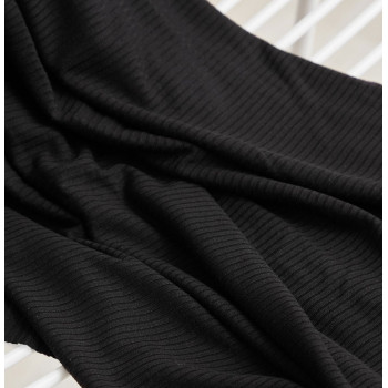 Derby Ribbed Tencel-Jersey black