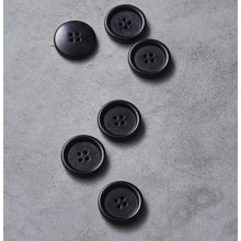 Tellerknopf Steinnuss 25 mm black