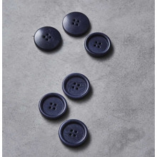 Tellerknopf Steinnuss 25 mm blueberry