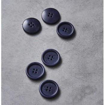 Tellerknopf Steinnuss 25 mm blueberry