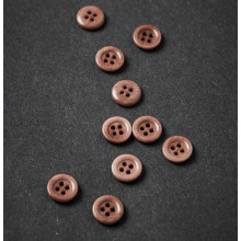Knopf Steinnuss mit Rand 11 mm old rose