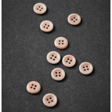 Knopf Steinnuss mit Rand 11 mm powder pink