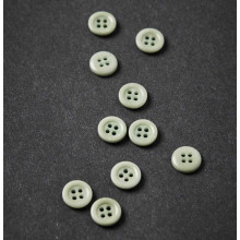 Knopf Steinnuss mit Rand 11 mm soft mint
