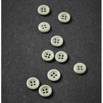 Knopf Steinnuss mit Rand 11 mm soft mint
