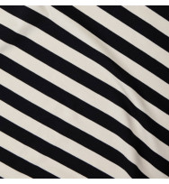Reststück 73 cm Jersey Tencel/Baumwolle Nova Stripe black/shell