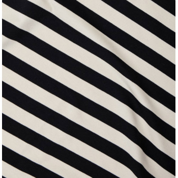 Jersey Tencel/Baumwolle Nova Stripe black/shell