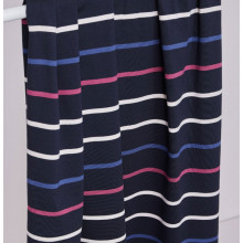 Reststück 47 cm Jersey Tencel/Baumwolle Nova Stripe dark navy