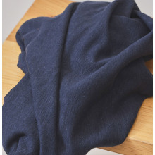 Reststück 42 cm Pilu Tencel/Leinen-Jersey dark navy