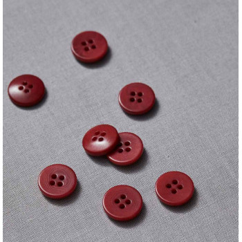 Knopf Steinnuss 15 mm berry