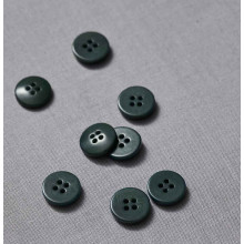 Knopf Steinnuss 15 mm deep green